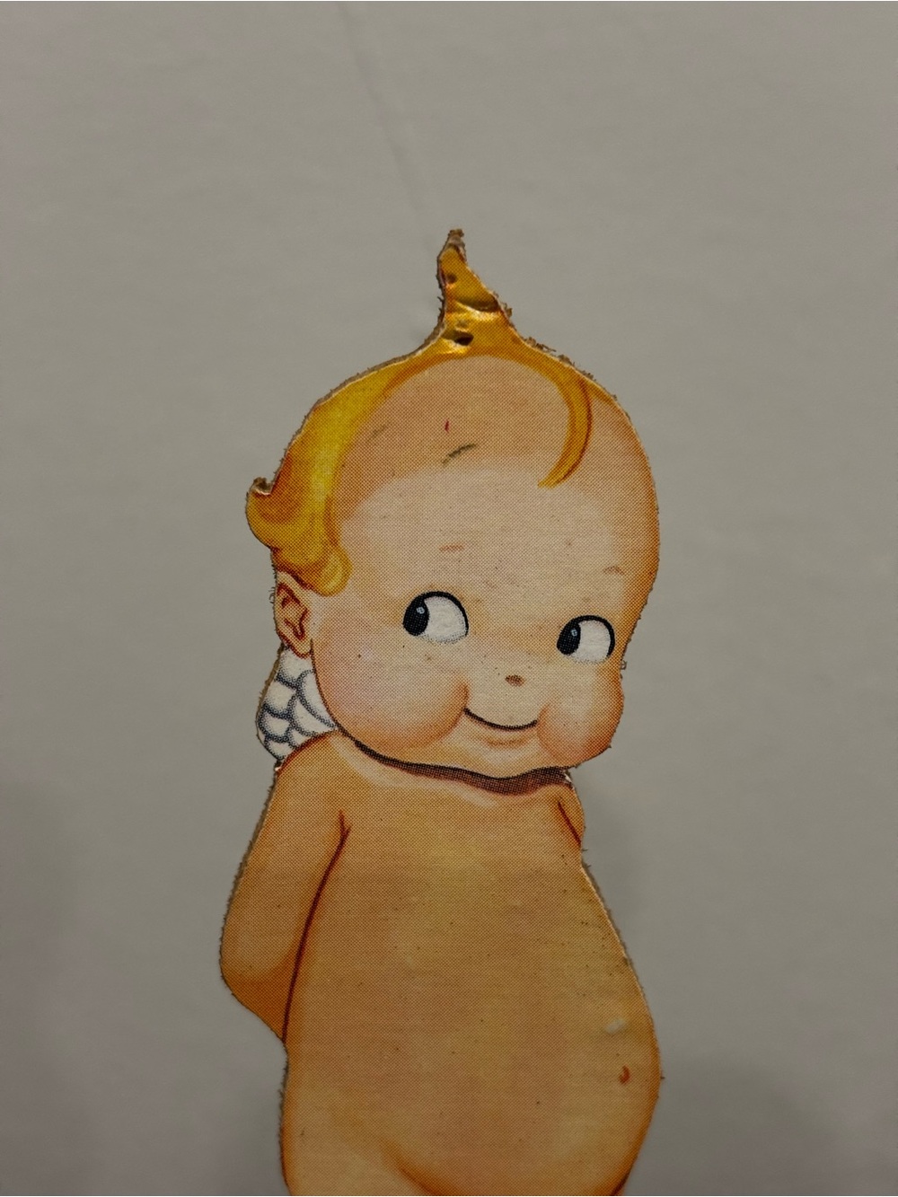 Vintage Tom Tierney Kewpie-Style Paper Doll Wood Display